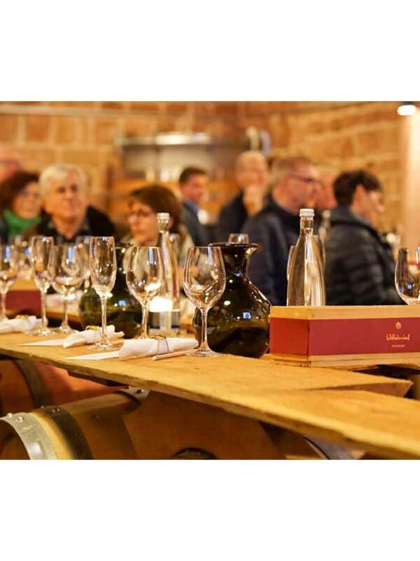 Verkostunge der Festtagsweine Veranstaltung Wilhelmshof