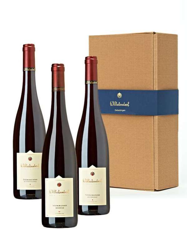Wilhelmshof Weingeschenk Rotwein Holzfass Selection