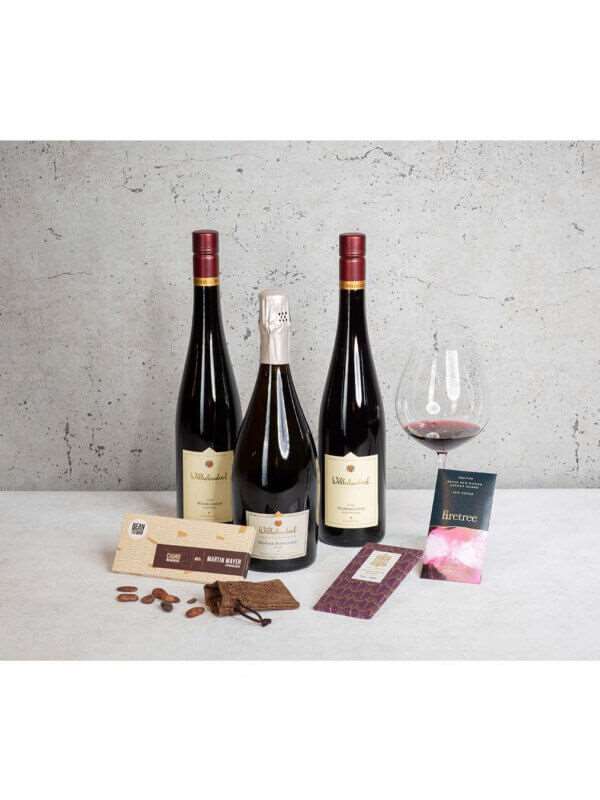 Wein und Schokoladen Tasting online at Home weinpaket