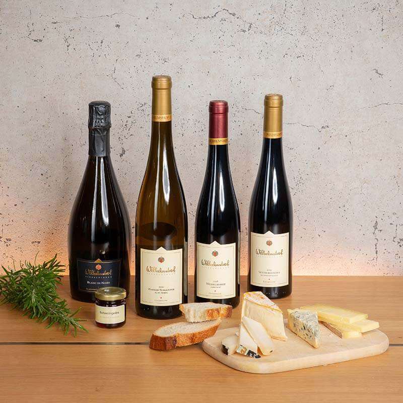 Wein-Käse Degustation online@Home Weinprobe Weinpaket