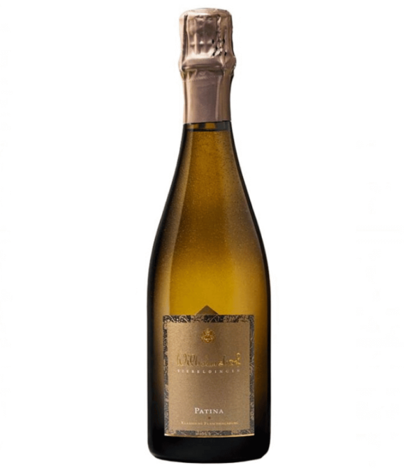 Sektflasche Riesling Patina Winzersekt Bio Weingut Wilhelmshof Siebeldingen Pfalz