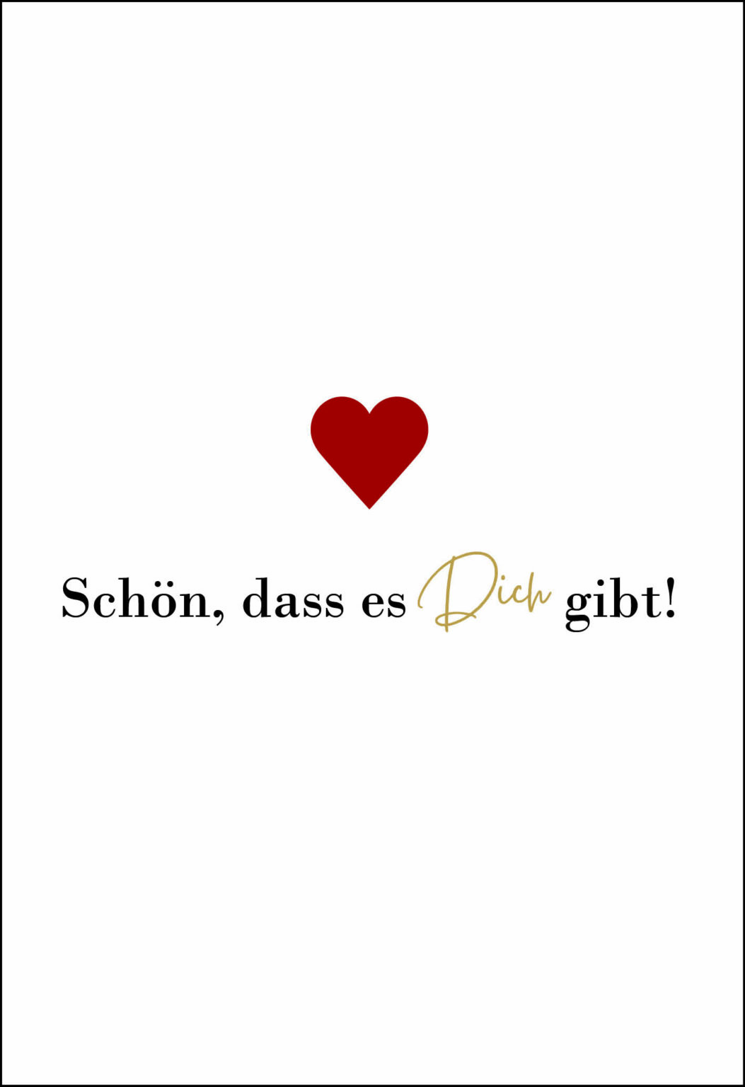 Postkarte Schön das es DICH gibt Weingut Wilhelmshof
